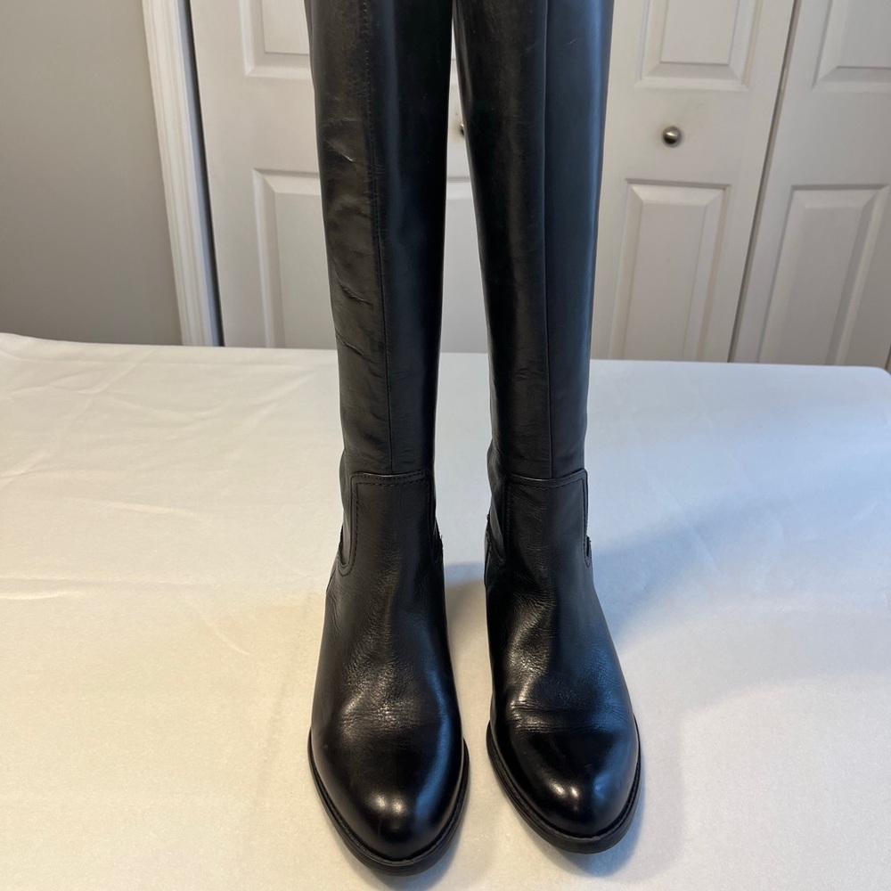 Franco Sarto Black Knee High Riding Boots